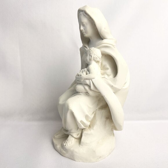 Artida Italy Vintage Madonna & Child Statue 1992 Signed Religious Figurine 7.50" - Picture 4 of 12